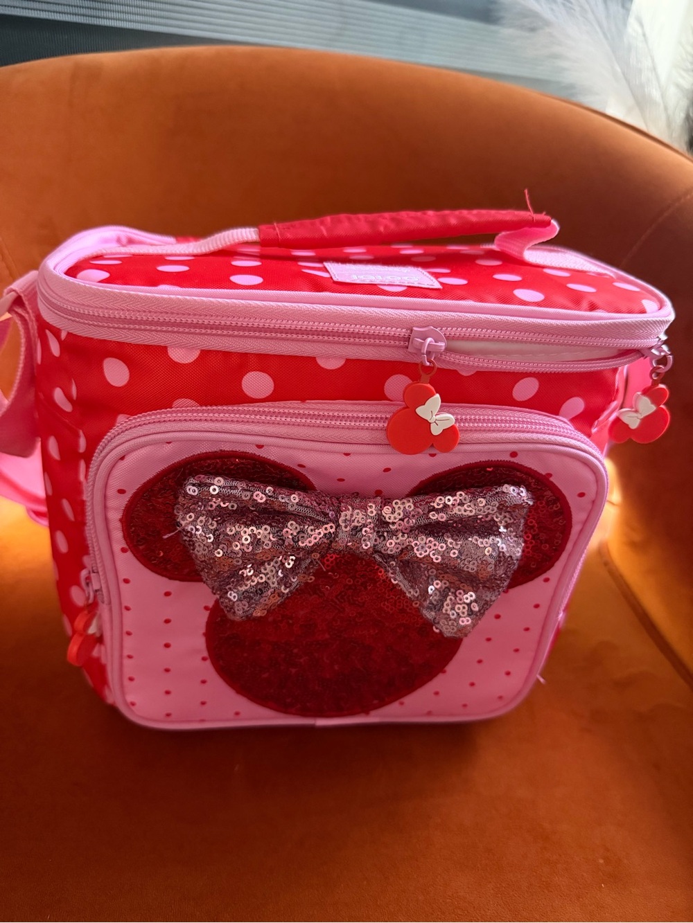 Igloo x Disney Minnie Polka Dot Sequin Bow Lunch Bag